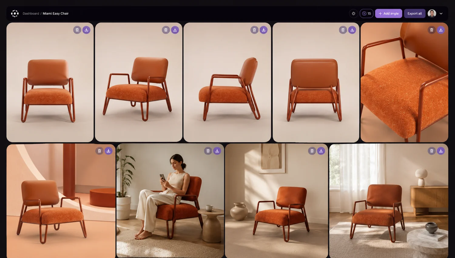 Styled product lifestyle scene